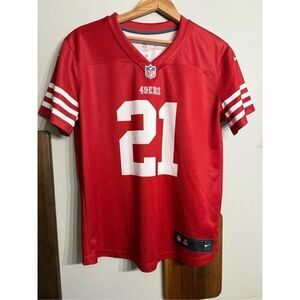 Nike Red NFL San Francisco 49ers Dri-Fit On-Field Short Sleeve Jersey Medium